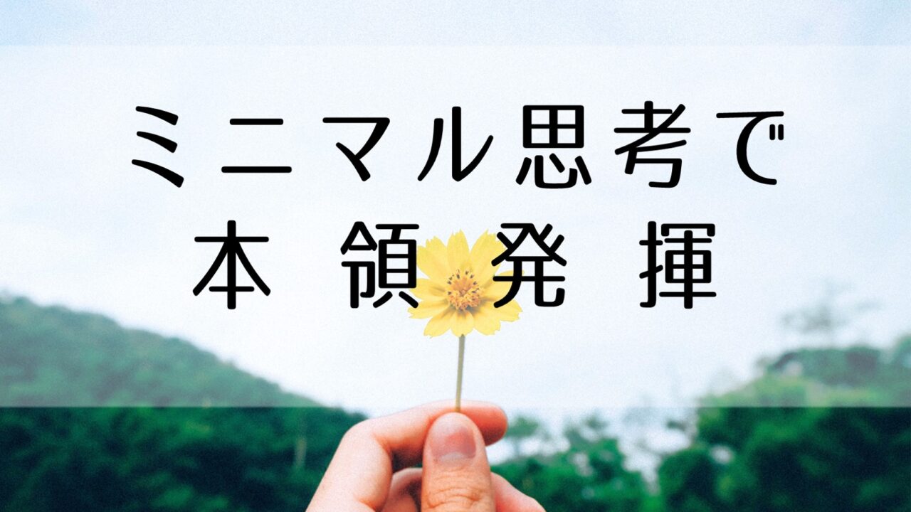 内向型・HSPの才能を開花するミニマル思考！刺激を減らすために整理するべきものとは